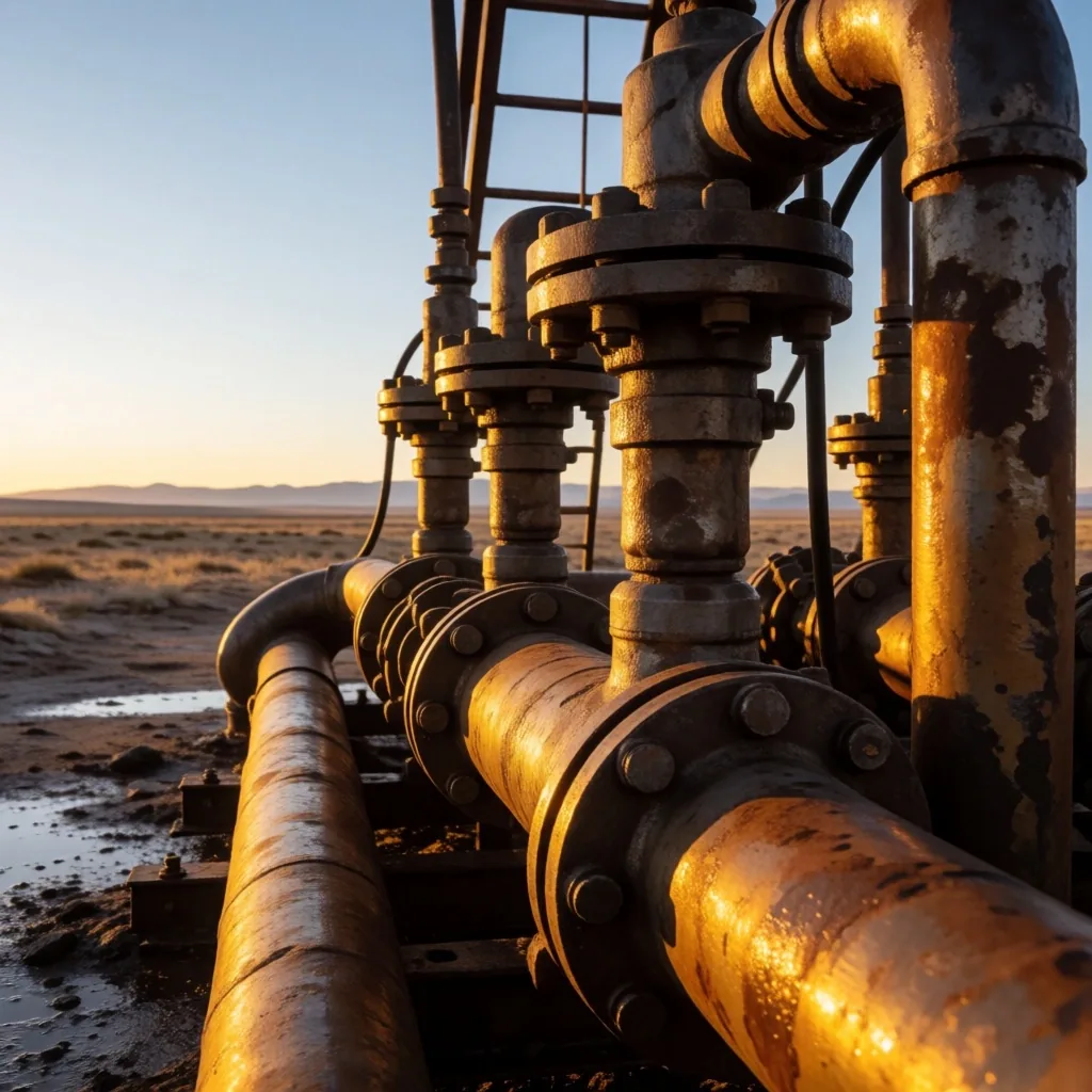 Plataforma de perforación YPF en Vaca Muerta